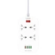 Удлинитель сетевой Ldnio SC4407 2 метра 4 USB 4 Sockets с поддержкой быстрой зарядки - изображение 6