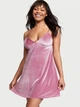 Ночная рубашка Victoria's Secret Velvet Slip Dress велюровая М розовая - изображение 1