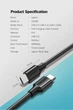 Кабель Type-C PD Ugreen US286 60/45/18W QC 4.0/3.0 0.5m Black (50996) - изображение 10
