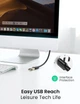 Кабель USB 3.0 Ugreen US129 AM/AF 0.5m Black (30125) - изображение 3