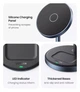 Магнітна бездротова зарядна підставка 2-в-1 Ugreen CD317 20W для iPhone 16 15 14 Pro Max / iPhone 13 Сірий (90668) - зображення 11