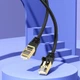 Мережевий інтернет кабель для роутера Kakusiga KSC-745 CAT6 High-Speed ​​1Gbts LAN RJ45 5м - Black - зображення 5
