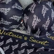 Женский комплект белья с формованной чашкой PUS\H UP Victoria`s Secret 002k 75B Черный с принтом - изображение 3