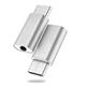 Перехідник адаптер Type-C to Audio Aux 3.5 mm Metal Gray - зображення 1