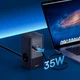 Зарядний пристрій Baseus GaN5 35 Вт GaN5 Док-станція 7в1 PowerCombo Tower Чорний (1013-491-00) - зображення 5