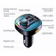 Автомобільний FM-передавач LUTU C22 Bluetooth RGB MP3-плеєр QC3.0 PD 20 Вт Чорний (1013-543-00) - зображення 7