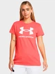 Футболка женская Under Armour UA Rival Logo 1356305-811 S Коралловая (196885438646) - изображение 1