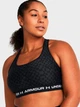 Спортивный топ для фитнеса женский Under Armour Crossback Mid Print 1361042-007 M Черный (196885273940) - изображение 5