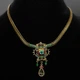 Намисто від Michal Negrin "Золотий Вік" із зеленими кристалами Swarovski - зображення 1