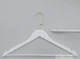 Набор 5 шт плечики вешалки Hanger BDZV 38 см деревянные белые с золотым крючком - изображение 2