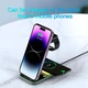 Зарядка беспроводная Qi 4in1 wireless charger RGB XYJ A8 15W Док-станция для iPhone/iWatch/Airpods Черный - изображение 2