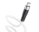 Кабель USB Hoco X53 Angel Silicone USB-Type C силіконовий зарядний дата кабель, 1м, 118 мідних проводів, максимальний струм 3A Білий - зображення 4