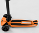 Самокат триколісний Best Scooter Lamborghini складане алюмінієве кермо колеса зі світлом Оранжевий (LB - 10200) - зображення 3