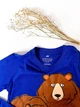 Кофта реглан H&M 128 см синій з коричневим артикул Л289 - зображення 2