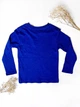 Кофта реглан H&M 128 см синій з коричневим артикул Л289 - зображення 4