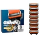Сменные картриджи для бритья (лезвия кассеты) мужские Gillette Fusion 5 Proglide Power 8 шт - изображение 1