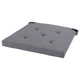 Подушка на стул IKEA ЮСТИНА, серый, 42, 35x40x4 см, 601.750.06 - изображение 1