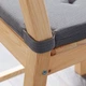 Подушка на стул IKEA ЮСТИНА, серый, 42, 35x40x4 см, 601.750.06 - изображение 10
