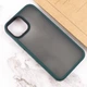 TPU+PC чохол Metal Buttons для Apple iPhone 13 (6.1") Зелений - зображення 4