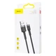 Кабель Baseus Cafule Lightning 2A (3m) gray/black - изображение 2