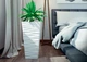 Горшок Sahara slim kwadro-35 белый Form-Plastic - изображение 3