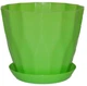 Вазон для цветов KARAT-160 фисташковый с подставкой Plasthouse - изображение 1