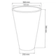 Горщик FormPlastic Rattana Slim — 40 антрацит Form-Plastic - зображення 4