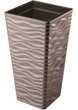 Горщик FormPlastic Sahara slim kwadro-40 коричневий Form-Plastic - зображення 1