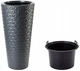 Горщик FormPlastic Diamant Slim-30 антрацит Form-Plastic - зображення 1