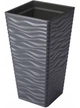 Горщик FormPlastic Sahara slim kwadro-30 антрац Form-Plastic - зображення 1