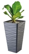 Горщик FormPlastic Sahara slim kwadro-30 антрац Form-Plastic - зображення 2