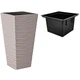 Горшок для цветов Sahara slim kwadro-30 бежевий Form-Plastic - изображение 2