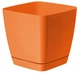 Горщик для квітів FormPlastic Toscana Kwadro-17 3,5 л помаранчевий Form-Plastic - зображення 1
