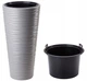 Горщик FormPlastic Sahara slim-40 сірий Form-Plastic - зображення 1