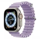Силиконовый ремешок Ocean Band Light purple для Apple watch 42 / 44 / 45 / 49 мм фиолетовый (ЕР-203542LP) - изображение 5