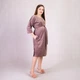 Платье женское велюровое с поясом Tina TN-2125 48-50 бежевый - изображение 3