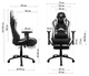 Геймерское кресло GT Racer X-2534-F Fabric Gray/Black Suede - изображение 2