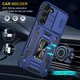 Ударопрочный чехол Camshield Army Ring для Samsung Galaxy S24+ Синий / Navy Без бренда - изображение 2
