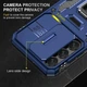 Ударопрочный чехол Camshield Army Ring для Samsung Galaxy S24+ Синий / Navy Без бренда - изображение 4
