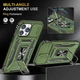 Ударопрочный чехол Camshield Army Ring для Apple iPhone 12 Pro / 12 (6.1") Оливковый / Army Green Без бренда - изображение 4