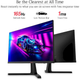Монітор KOORUI 24E4 24" VA FHD 165Hz 1ms Cinema screen Flecker-Free HDMI+DP Black Б/В - изображение 2