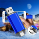 Флешка usb BLUE 64 gb + type C - изображение 2