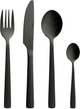 Zestaw sztućców Aida Raw Cutlery Matte black 24 szt (5709554146312) - obraz 1