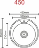 Кухонна Мийка Platinum 450 Décor - зображення 2