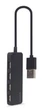 Концентратор USB Gembird 4хUSB2.0, пластик, Black (UHB-U2P4-06) - зображення 2
