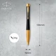 Ручка кулькова Parker URBAN 17 UKRAINE Muted Black GT BP Тризуб (30035_T001y) - зображення 3