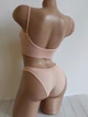 Комплект нижнего белья в рубчик топ бюстгальтер трусики Honey Fashion Accessories S/M розовый (2-185) - изображение 5