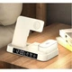 Док-станція A37 5in1+Lamp/Alarm Clock 30W для Apple IPhone, iWatch, AirPods з годинником і світильником біла - зображення 3