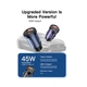 Автомобильний зарядний пристрій в прикурювач Essager Gyroscope Mini 45W Car Charger USB-A + Type-C blue (ECCAC45-TL03-Z) - зображення 5