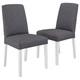 Стул IKEA BERGMUND, белый, Гуннаред классический серый, 694.815.96 - изображение 2